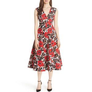 Kate Spade Poppy Field Structure Lingonberry Dress NWT!